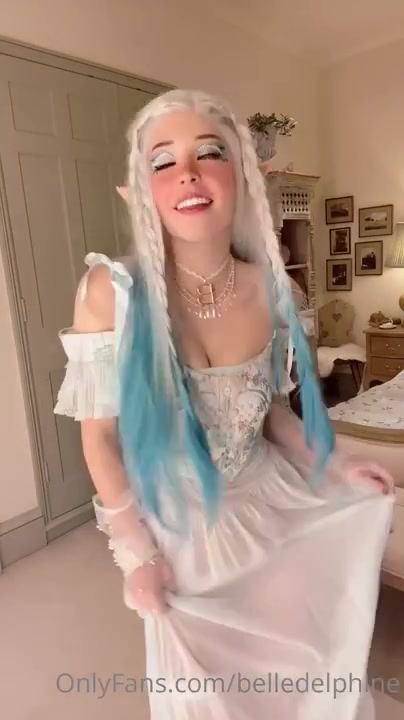 Belle Delphine Nude Elf Mirror Make Out Video Leaked