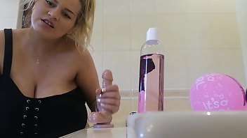 Hugeboobserin oily messy JOI jerk off instruction pregnant XXX porn videos