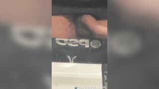nitroyzxe Shows Off His Rock Hard Cock In The Starbucks Public Restroom